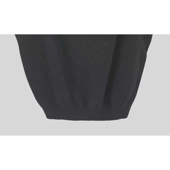 St. John Black Knit Tank Top Sleeveless Scoop Neck Womens Size S - Picture 5 of 9